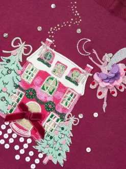 Haut à manches longues avec ornements Noël Monsoon House