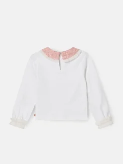 Haut Angel & Rocket Faye à manches longues avec col en tweed