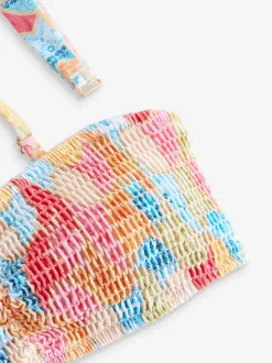 Haut de bikini Never Fully Dressed brillant froncé