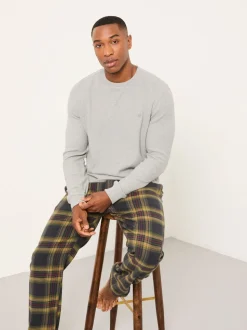 Haut de pyjama FatFace gaufré à Col rond