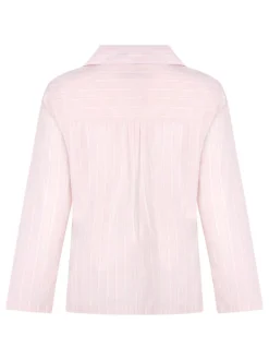 Haut de pyjama Hunkemoller en popeline de coton rose