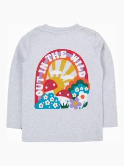 Haut imprimé Frugi Adventure gris