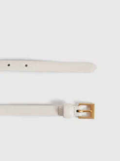 Hors blanc - Ceinture fine en cuir Reiss Holly