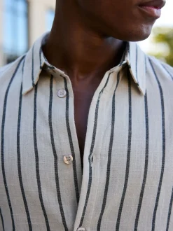 Hors blanc - Chemise MAUVAIS Bocelli à rayure manches longues