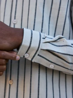 Hors blanc - Chemise MAUVAIS Bocelli à rayure manches longues