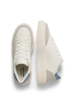 Hors blanc - JACK & JONES baskets en PU à semelle épaisse