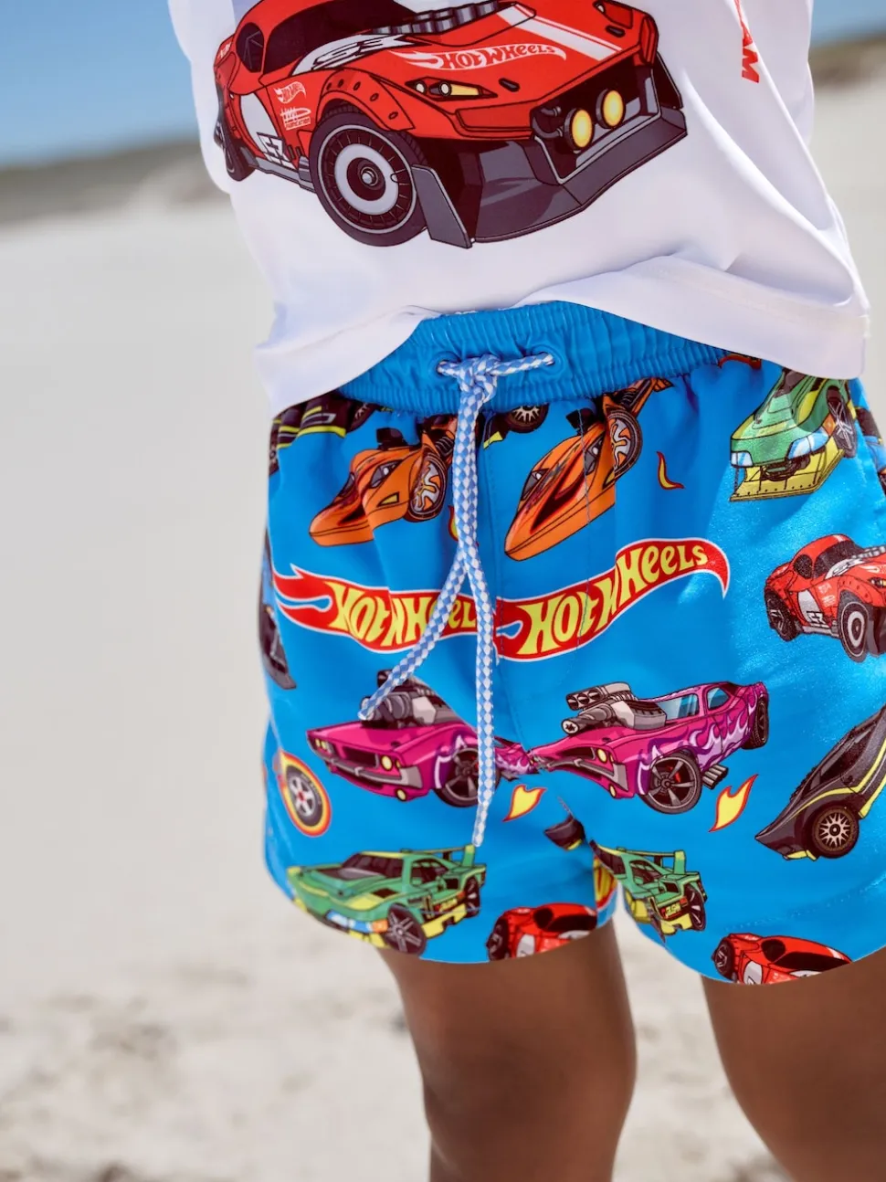 Hot Wheels - Ensemble Rash Gilet et short de bain (3mois-7ans)