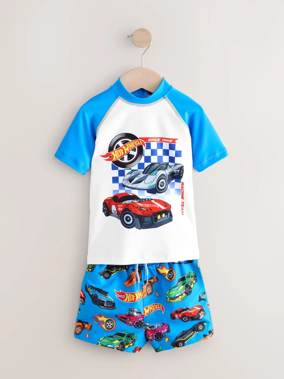 Hot Wheels - Ensemble Rash Gilet et short de bain (3mois-7ans)