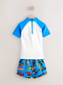 Hot Wheels - Ensemble Rash Gilet et short de bain (3mois-7ans)