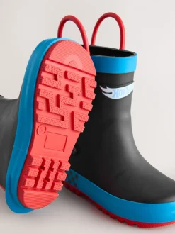 Hot Wheels noirs - Bottes de pluie à poignée