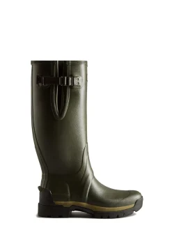 Hunter Wellies Vert Balmoral Grand Side Adjustable Neoprene Doublée Techsole