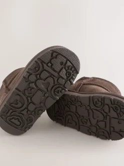 Hydrofuge marron chocolat - Bottes à enfiler en daim