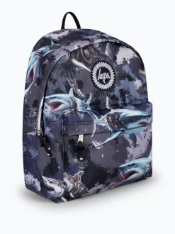 Hype. Sac à dos emblématique gris Mech Sharks pour enfant