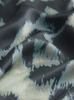 Impression animale verte - Jupe Midi Satin