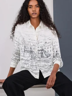 Impression bateau - Chemise à manches longues