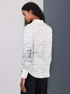 Impression bateau - Chemise à manches longues