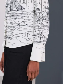 Impression bateau - Chemise à manches longues