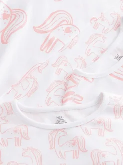 Impression de licorne rose - Pyjama Kind to Skin 2 Lot (9mths-12yrs)