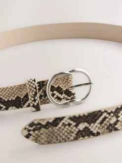 Impression de serpent - Ceinture régulière en PU