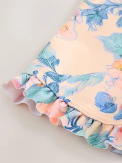 Impression florale rose - Maillot de bain Sunsafe (3mths-10yrs)