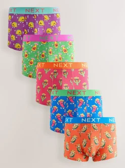 Imprimé alimentaire vif - Lot de 5 - Lot de 5 boxers Hipster