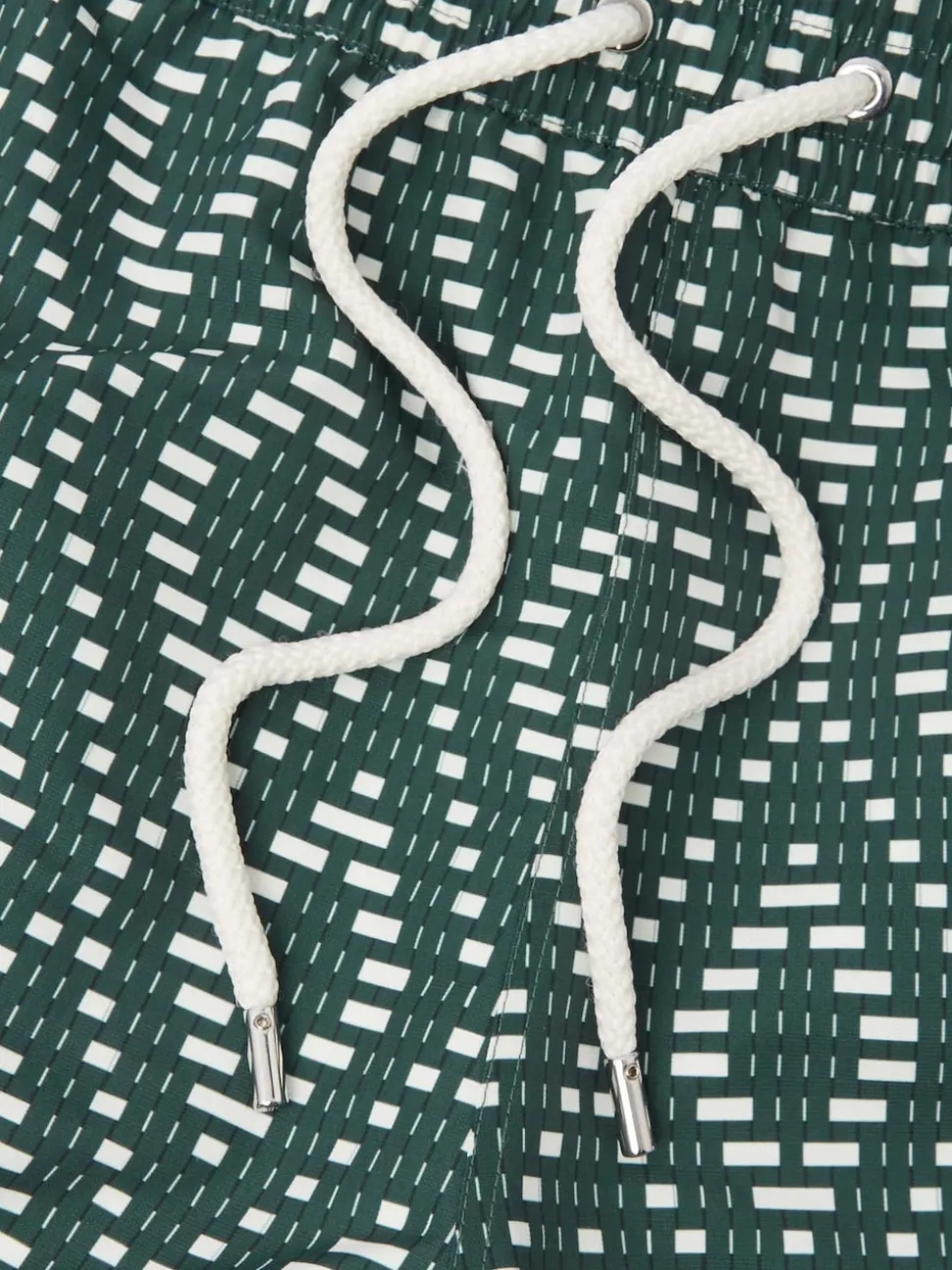 Imprimé Angra en raphia Vert - Shorts de bain Frescobol Carioca Rio