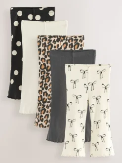 Imprimé animal - Lot de 5 leggings évasés (3mois-7ans)
