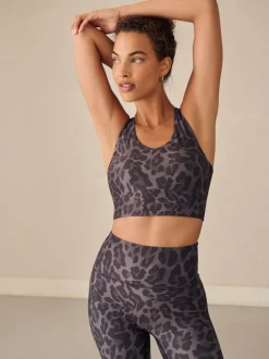 Imprimé animal - Soutien-gorge de sport Active croisé à double bride