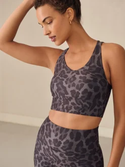 Imprimé animal - Soutien-gorge de sport Active croisé à double bride