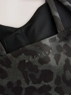 Imprimé animal - Soutien-gorge de sport Active croisé à double bride