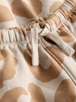 Imprimé animal marron fauve - Ensemble Sweat-shirt à capuche et Joggers (3mths-7yrs)