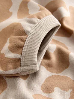 Imprimé animal marron fauve - Ensemble Sweat-shirt à capuche et Joggers (3mths-7yrs)