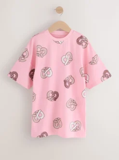 Imprimé avocat rose/violet - Pack Nighties 2 (3-16ans)