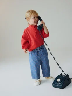 Imprimé cerises - Jeans à jambe large (3mths-7yrs)