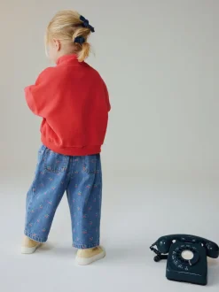 Imprimé cerises - Jeans à jambe large (3mths-7yrs)