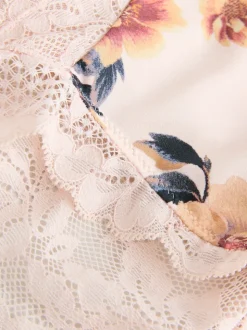 Imprimé crème/bleu marine - Culottes