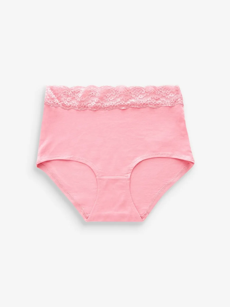 Imprimé cœurs noir/rose - Lot de 4 culottes en coton et dentelle