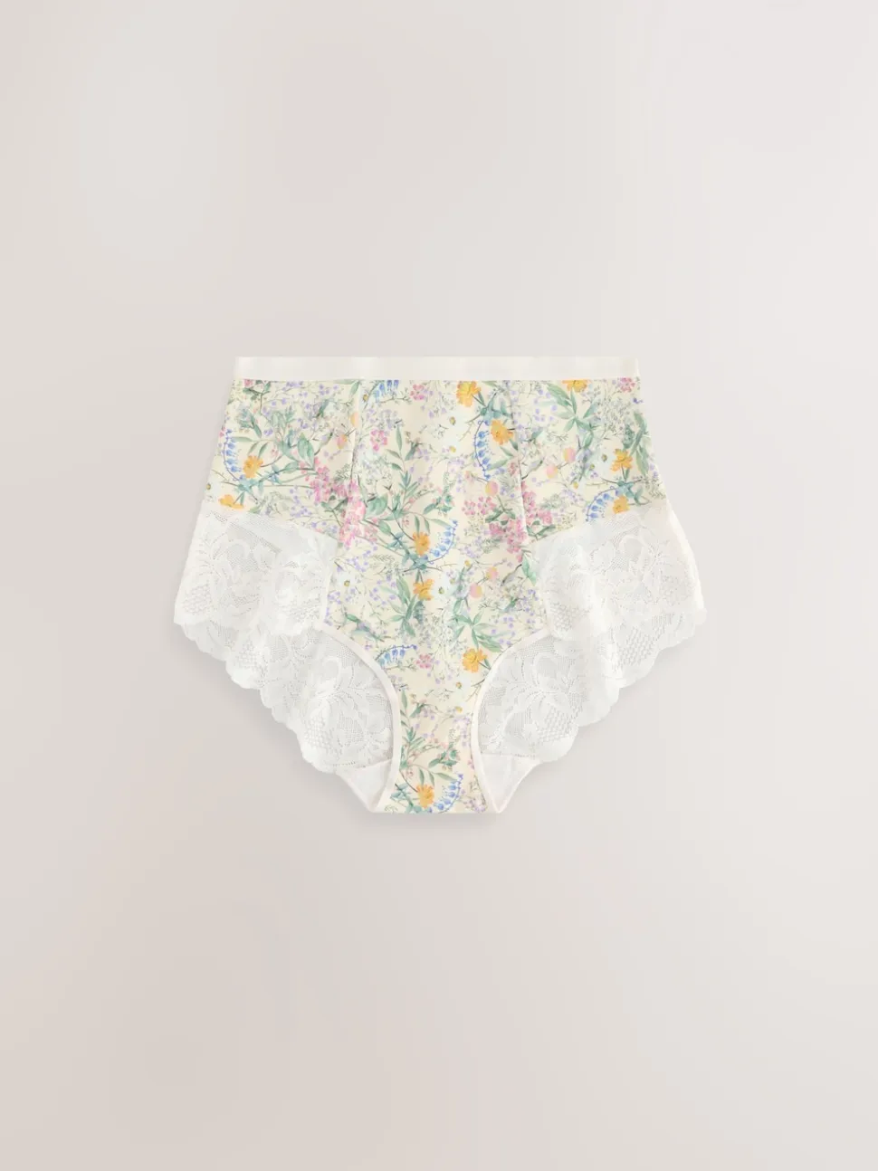 Imprimé floral/rose pâle - Lot de 2 culottes en dentelle sculptante