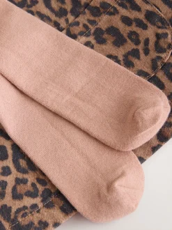 Imprimé Léopard - Body et collants à manches longues Tablier Ensemble 3 Pieces (0mois-2ans)