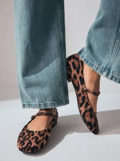 Imprimé Léopard - Chaussures Mary Jane à bout rond