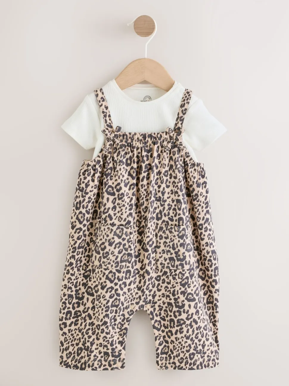 Imprimé Léopard - Ensemble Salopettes et Bodys en jersey BÉBÉ 2 Pieces (0mois-3ans)