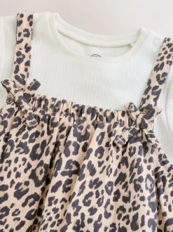 Imprimé Léopard - Ensemble Salopettes et Bodys en jersey BÉBÉ 2 Pieces (0mois-3ans)