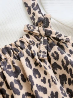 Imprimé Léopard - Ensemble Salopettes et Bodys en jersey BÉBÉ 2 Pieces (0mois-3ans)