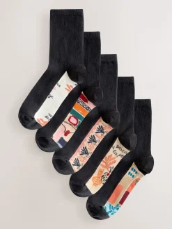 Imprimé Marakesh Mix - Semelle intérieure Ankle Socks 5 Pack