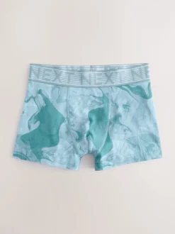 Imprimé marbré bleu - Lot de 5 boxers (2-16ans)