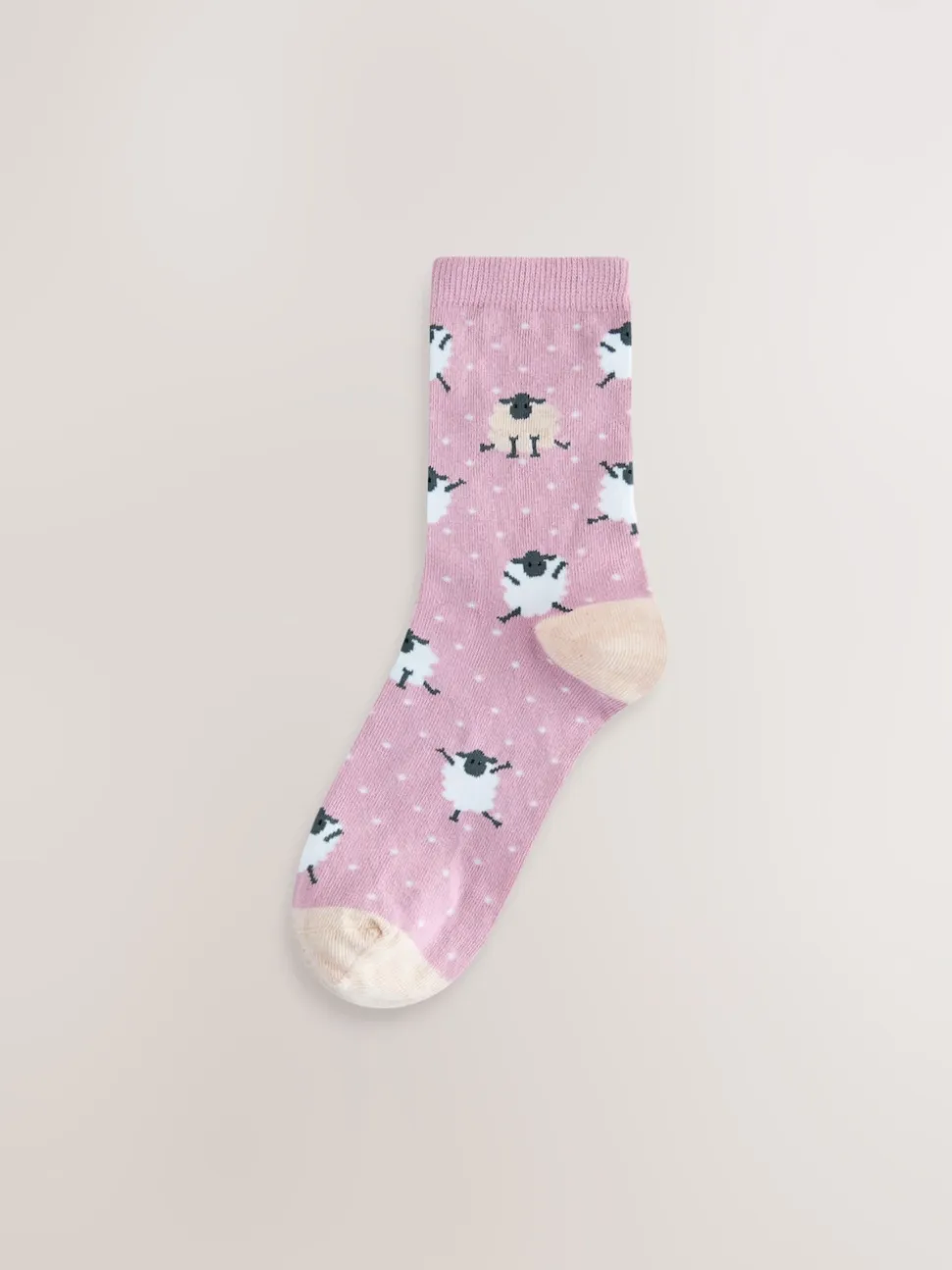 Imprimé moutons multicolores - Paquet de chaussettes de cheville 4