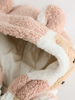 Imprimé ours en peluche marron - Polaire zippée (3mois-7ans)