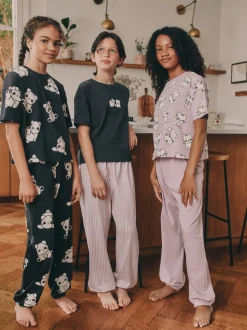 Imprimé panda noir/blanc - Lot de 3 joggings de pyjama (3-16ans)