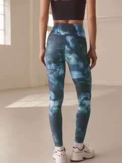 Imprimé peinture bleu - Leggings Power Active Sports