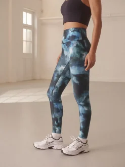 Imprimé peinture bleu - Leggings Power Active Sports